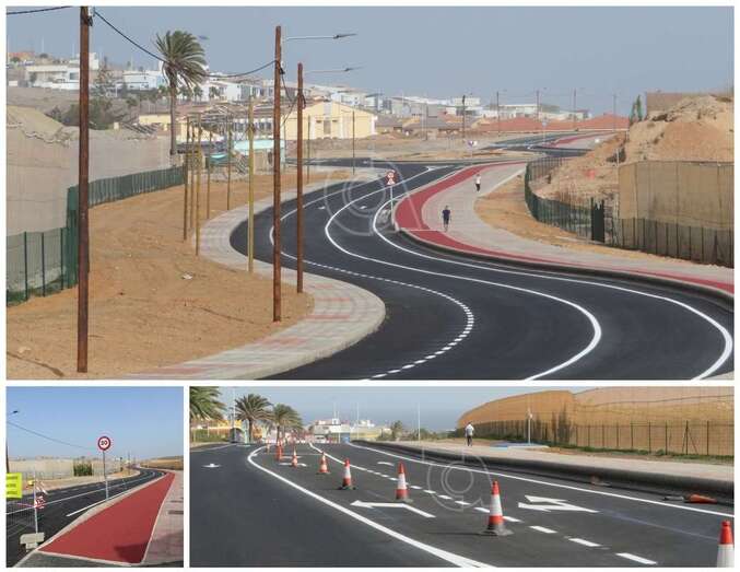 Imágenes de la remozada carretera de Melenara/TA.